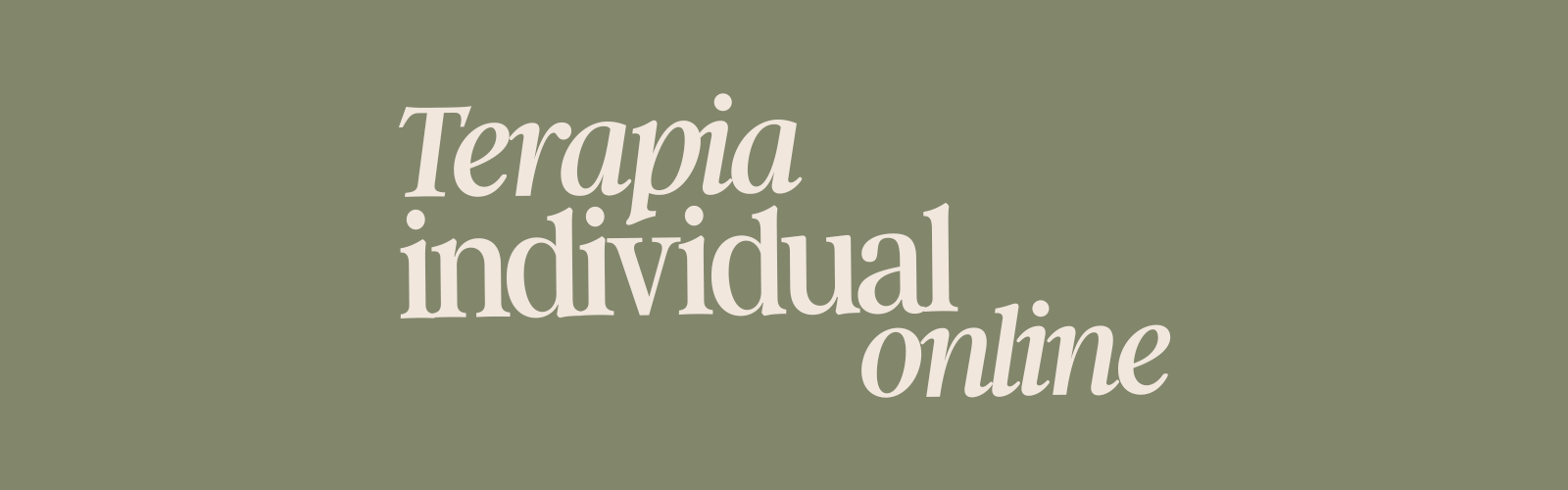 Terapia individual online